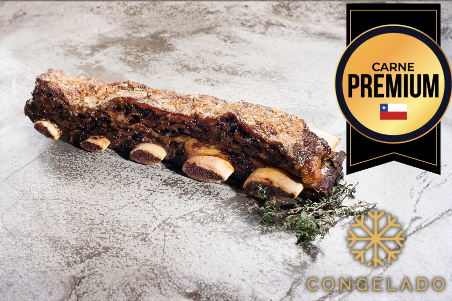Asado de tira ancho premium torobayo