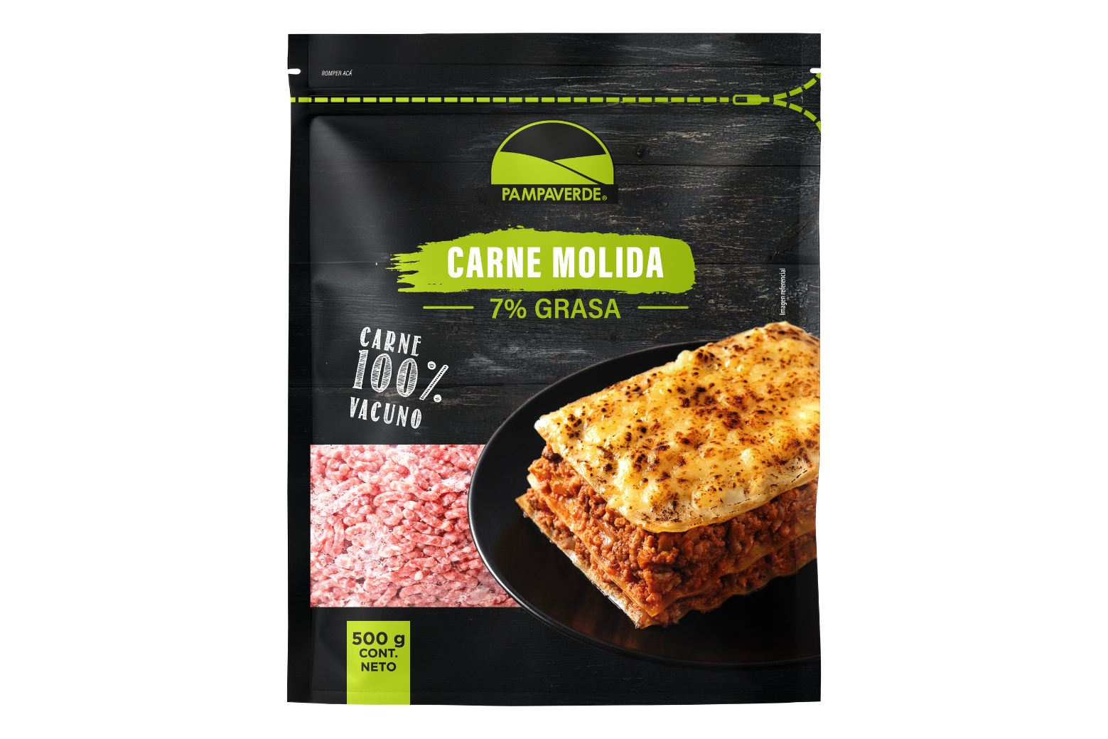 carne molida pampa verde 7%
