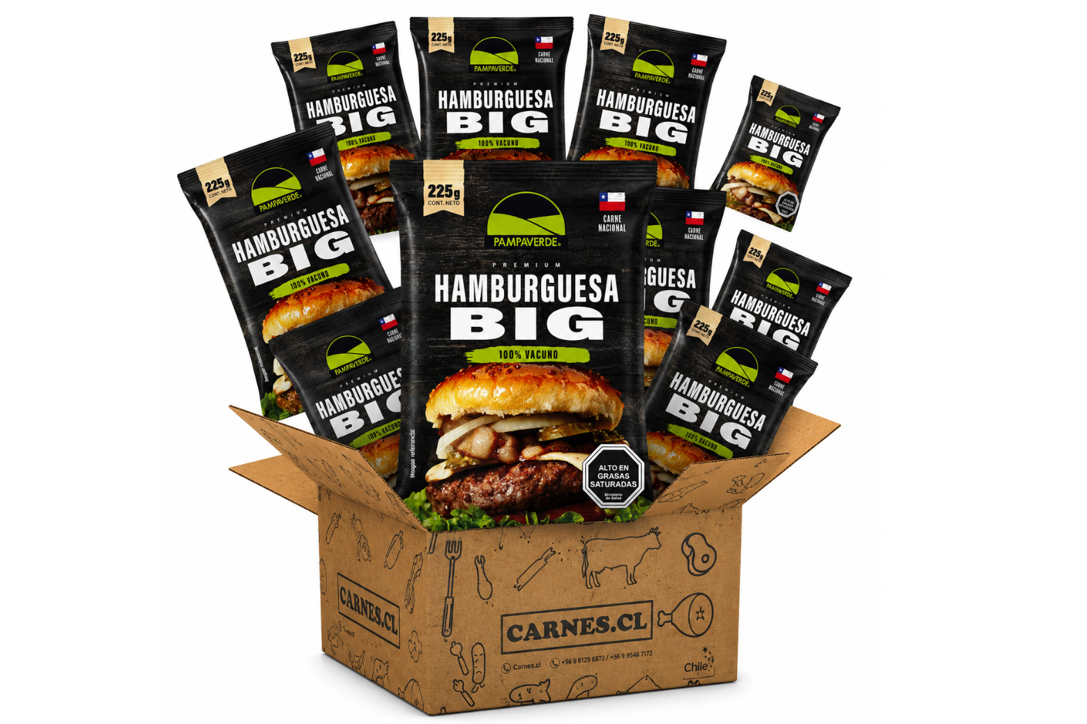 Hamburguesaspremium 225 PAMPAVERDE