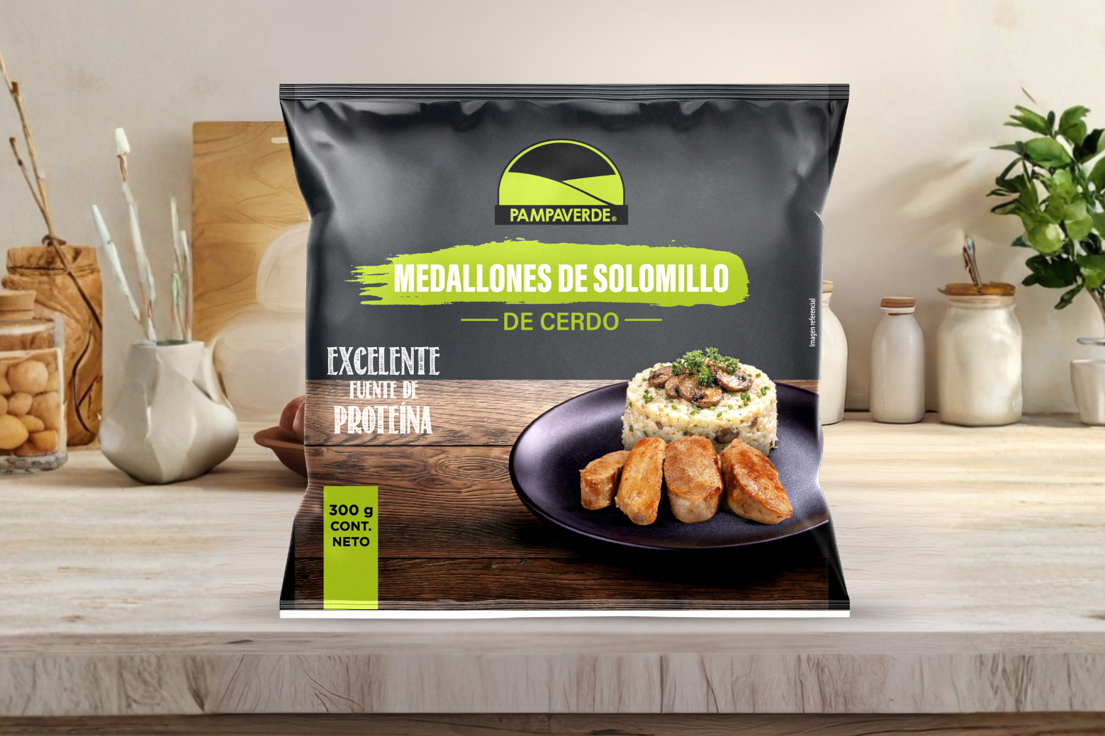 Medallon de solomillo de cerdo 300 g. Pampaverde