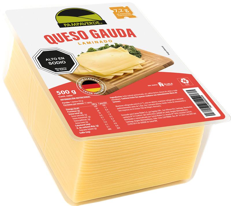 queso gauda laminado 500 g