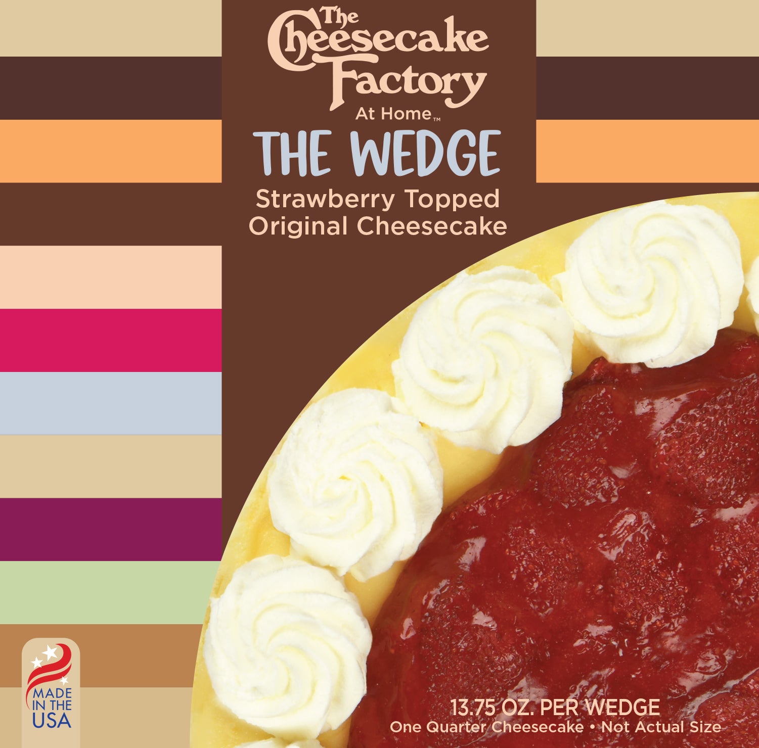 Cheesecake sabor Original con Cobertura de Frutilla