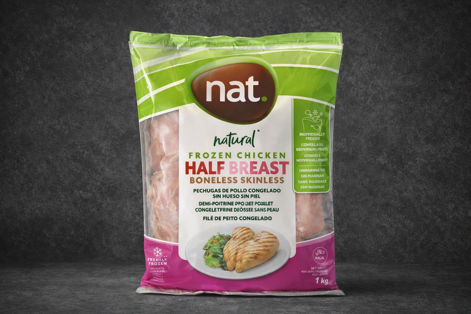 PECHUGA DE POLLO DESHUESADA NAT DE 1KG CONSIGUELA EN CARNES.CL